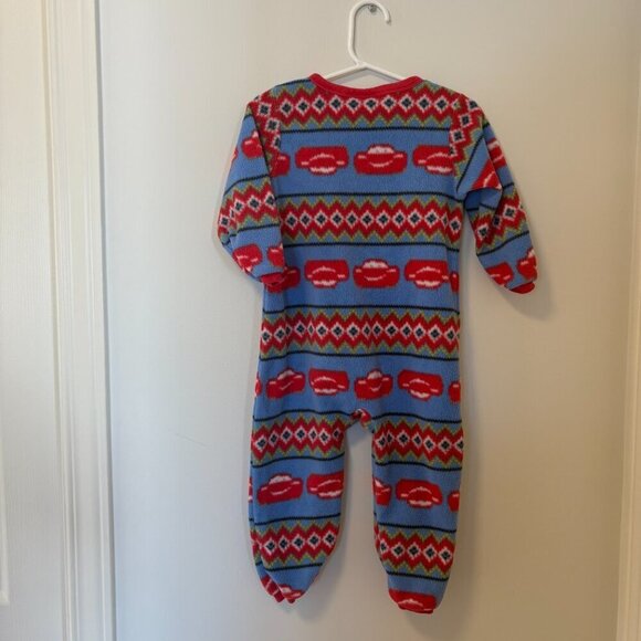 Disney Baby Cars Fleece Pyjamas 1 Piece Zip Lightening McQueen 24m - Picture 9 of 9